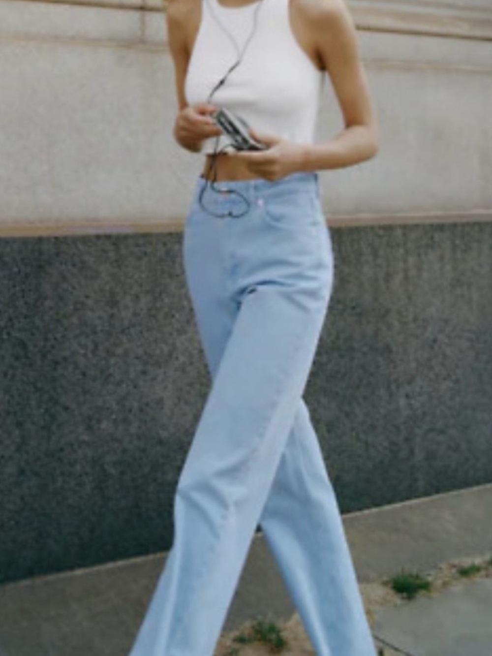 Zara Wide Leg High Waisted Jeans